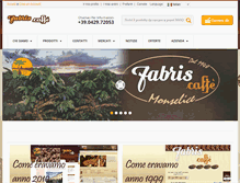 Tablet Screenshot of fabriscaffe.com
